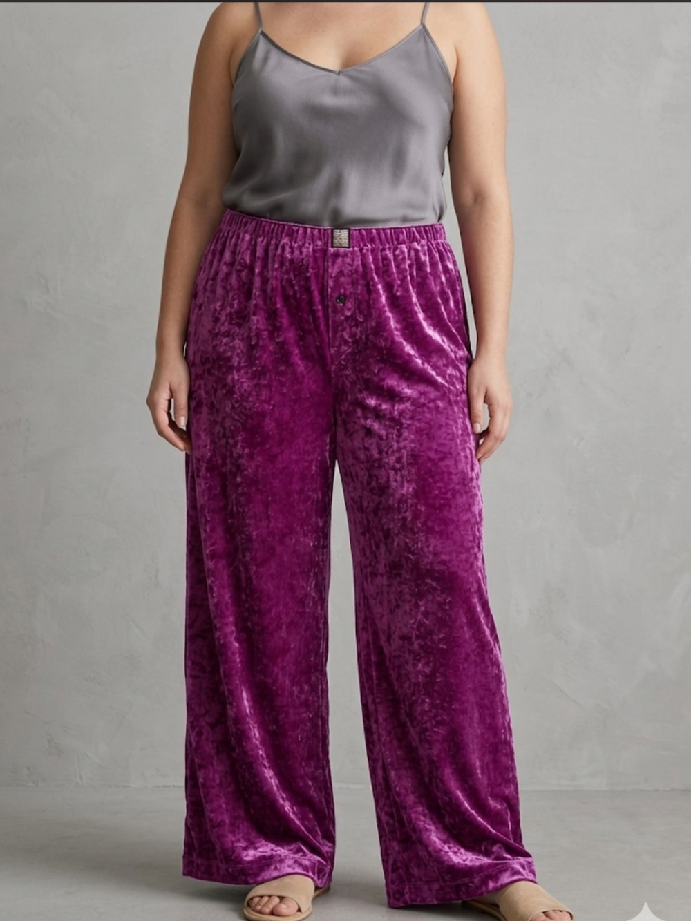 Magenta Velvet Y2K Lounge Pants — Savage X Fenty XL